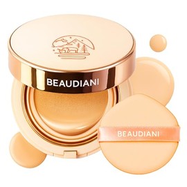 BEAUDIANI- Base de maquillaje en cojín Mesh Tight up Cushion Foundation 02, beige claro, base de maquillaje en cojín coreana, cobertura natural,...   