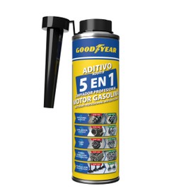 Goodyear Additivo detergente per Motori a Benzina 5 in 1 Professionale 300 ml | Detergente per iniettori, Turbo, catalizzatore, Sistema di combustione e aspirazione | Migliora Le Prestazioni