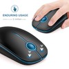 VssoPlor Wireless Mouse, 2.4G Slim Portable Computer Mice with Nano