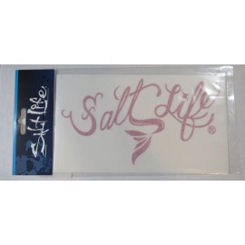 Salt Life Signature Small Decal Auto Sticker 6 inch Nwt - Tail Pink