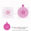 Stencil Revolution Flower Christmas Ornament Stencil - Durable & Reusable