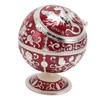 Ball Ashtray with Windproof Lid Retro Dragon Stereoscopic Relief Zinc