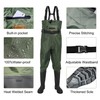 MYDAYS OUTDOOR Fishing Waders for Men/Women,Boot Foot Chest Wader,2-Ply Nylon/PVC