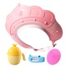 Bathing Hat,Hair Washing Shield with Water Temperature Gauge and Shampoo