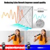 Sonicism 12 Pack X-Lined Acoustic Panels with Self-Adhesive, 12"X 12"X