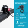 CONTEC Diamond Bing Bike Bell with Handlebar Clamp 22.2mm Diameter