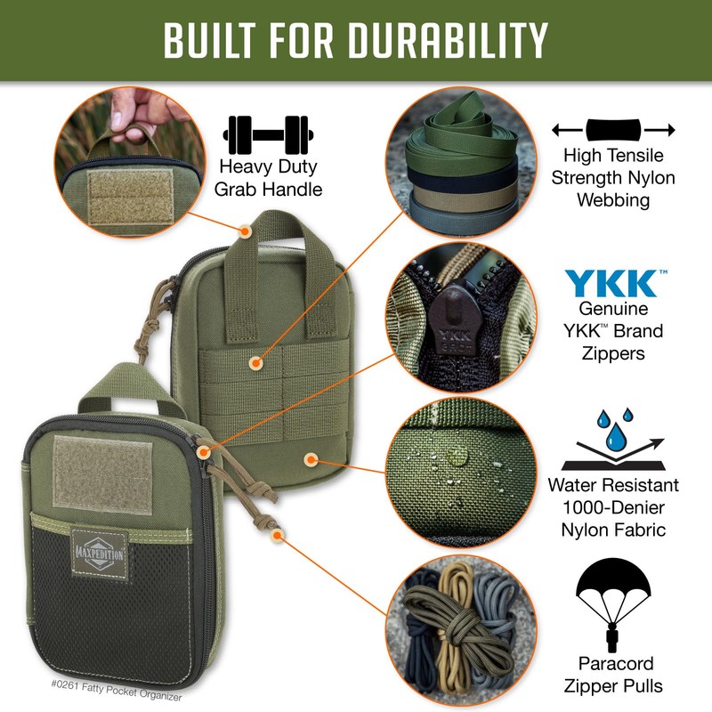Maxpedition Medium Fatty Pocket Organizer (OD Green)