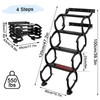 4 Steps Wall Mounted Folding Ladder, Indoor and Outdoor Step