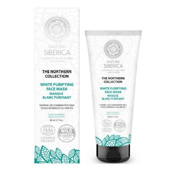 Natura Siberica White Purifying Face Mask, 80 ml