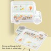 Cartoon Bamboo Toddler Plate Lovely Divided Bamboo Kids Dinnerware Set