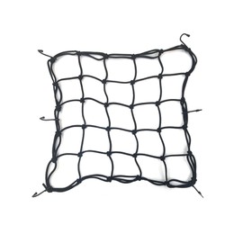 SZSL Touring Net, Bike Net, Motorcycle Equipment, 19.7 x 19.7 inches (50 x 50 cm), Cargo Net, Elastic Cargo Fastener, (Black)