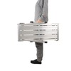 LEADALLWAY Work Platform Aluminum 30"x12"x20" Step Ladder Heavy Duty Foldable