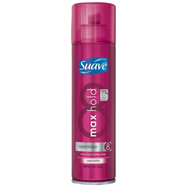 Suave Unscented Hairspray Max Hold 11 oz (Pack of 6)