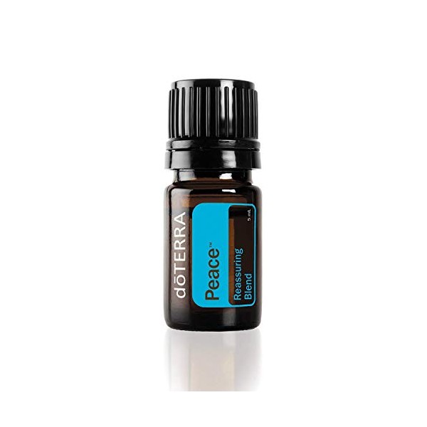 doTERRA - Peace Essential Oil Reassuring Blend - Promotes Feelings of Peace, Reassurance, and Contentment, Counteracts Negative Emotions; For Diffusion or Topical Use - 5 milliliter
