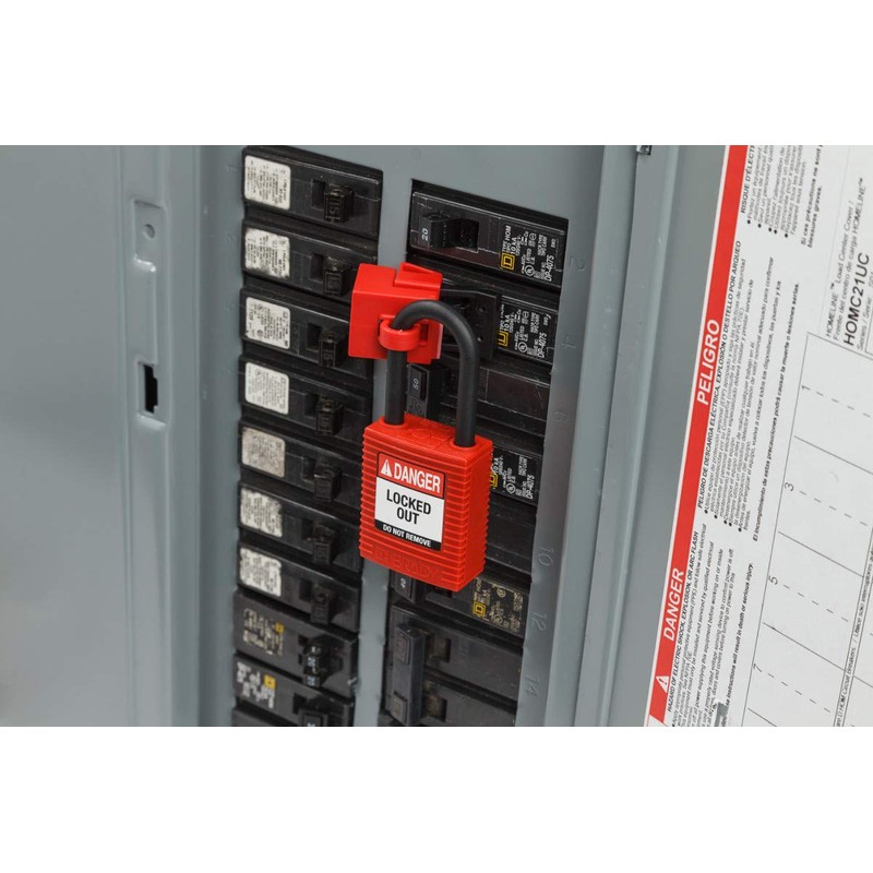 SafeKey Nylon Padlock, 38mm x 84mm x 19mm, Purple