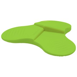 WAGNER 3STOP COLOR GREEN Floor Door Stop, Diameter 108 x 19 mm, Plastic Elastomer, Green – 3 Different Wedge Heights, Various Applications – 15698601