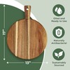 Home Beets Acacia Wood Round Cutting Board and Chopping Board