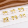 ASH'S CHOICE Gold Stud Earrings For Women, 6 Pairs Multipack