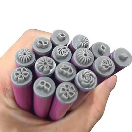 PAVIKE Nail Stamp Pen (15 Pieces) Nail Art Stamp Pen Nail Art Pen Set Nail Art Stamping Plate Nail Art Tool Nail Art Flower Stamp Pen Nail Art Stamper Key Nail / PAVIKE 네일 스탬프 펜 (15개입) 네일 아트 스탬프 펜 네일 아트 펜 세트 네일 아트 스탬핑 플레이트 네일 아트 툴 네일 아트 플라워 스탬프 펜 네일 아트 스탬퍼 키 네일