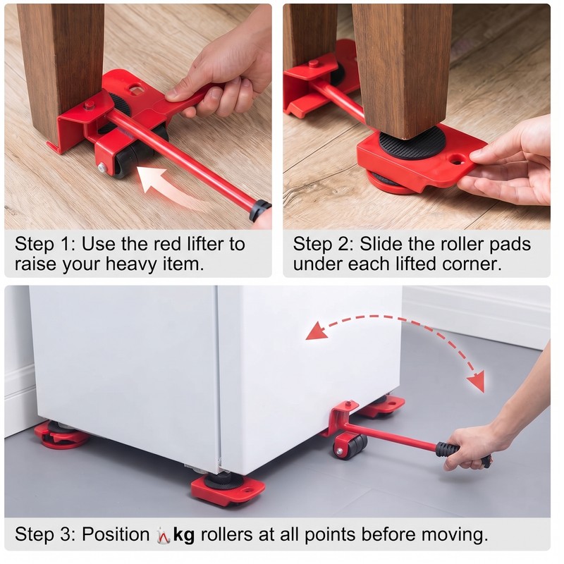 Furniture Mover Tool for Heavy Furniture – Lifter and Rolling