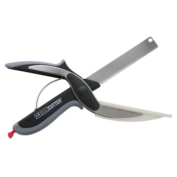 Clever Cutter, Kitchen Scissors, Cooking Scissors with Cutting Board