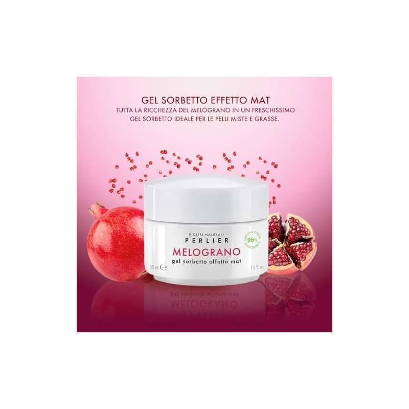 Gel facial de sorbete matificante de granada