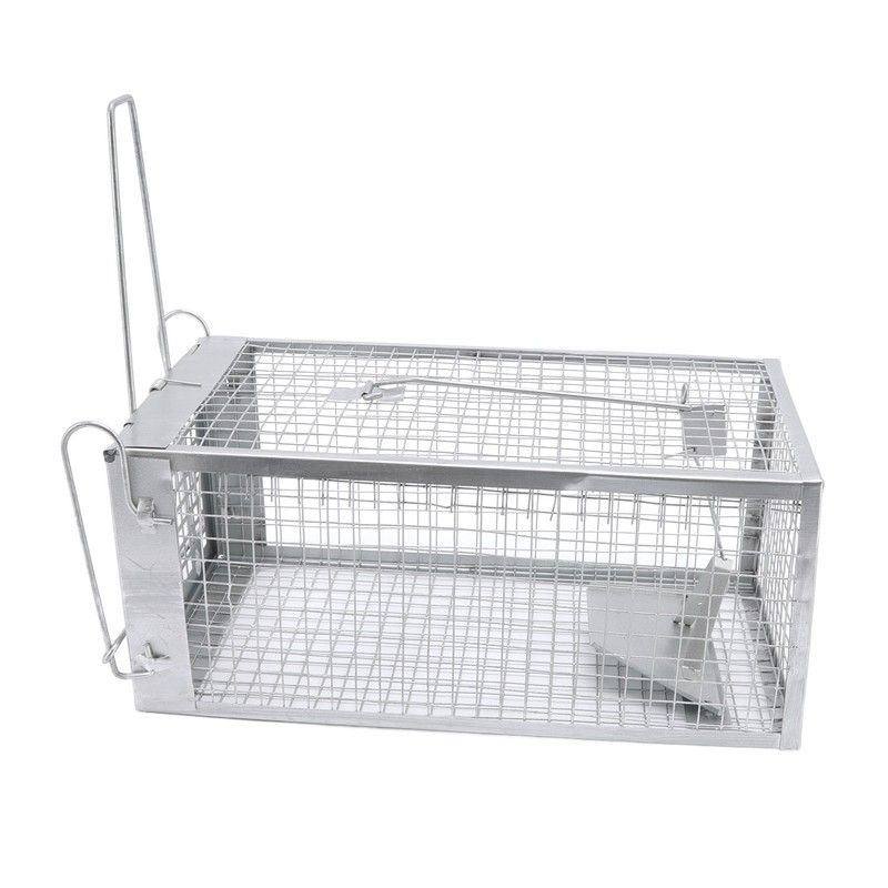 Iron Rat Mouse Trap Cage Single Door Live Animal Trap