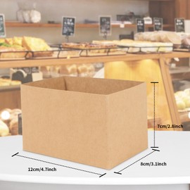 Cyblinia 200 Pcs Sandwich Boxes,Take Out Food Containers,Paper Sandwich Packaging Boxes,Toast Holding Bread Tray,Mini Burger Boxes for Restaurant, Picnic and Party