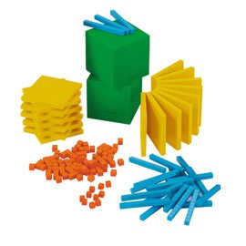 EAI Education Base Ten Intermediate Classroom Set: Differentiated QuietShape® Foam - Blocks Only