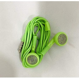 3 x Green Headphones Earbuds 3.5mm in-Ear Headset with Microphone Earphone by Master Cables
