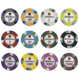 New Bulk Lot of 200 Showdown Poker Chips - Pick Denominations!