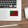 African American Flag Sticker Black Heritage Afro America Flag Stickers