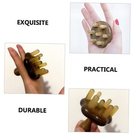 FOMIYES 3pcs Scalp Massager Tool Acupoint Massage Comb Wide Tooth Anti-static Hair Brush