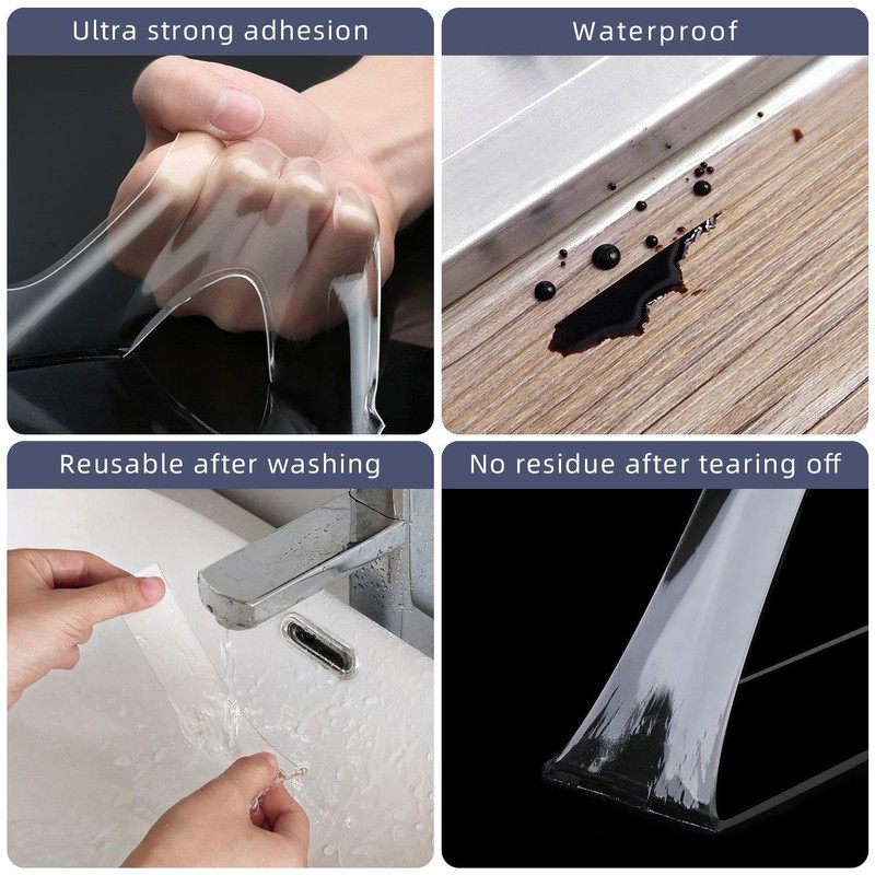 2 Rolls of Clear Double Sided Tape with 1 Small