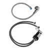 Shampoo Bowl Faucet Rust Resistant 70cm Hose Zinc Alloy Structure