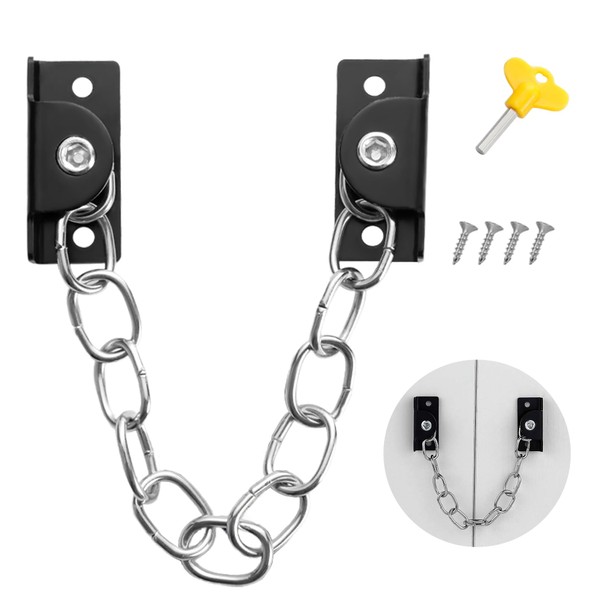 SooGree Stainless Steel Window Chain Lock,Guard Door Restrictor Child Window