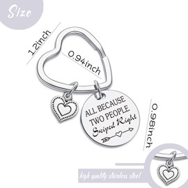 7RVZM Online Dating Gifts New Relationship Keychain Engagement Gifts For Husband To Be Jewelry Fiancee Keychain I Love You Gifts For Girlfriend Gifts Couple Anniversary Keychain Bride Wedding Jewelry