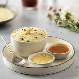 Chutnefy | Ghee (Ven) Pongal (With Coconut Chutney and Sambar) Meal Pack | 100% Natural Ingredients | Pack of 1 * 95gms