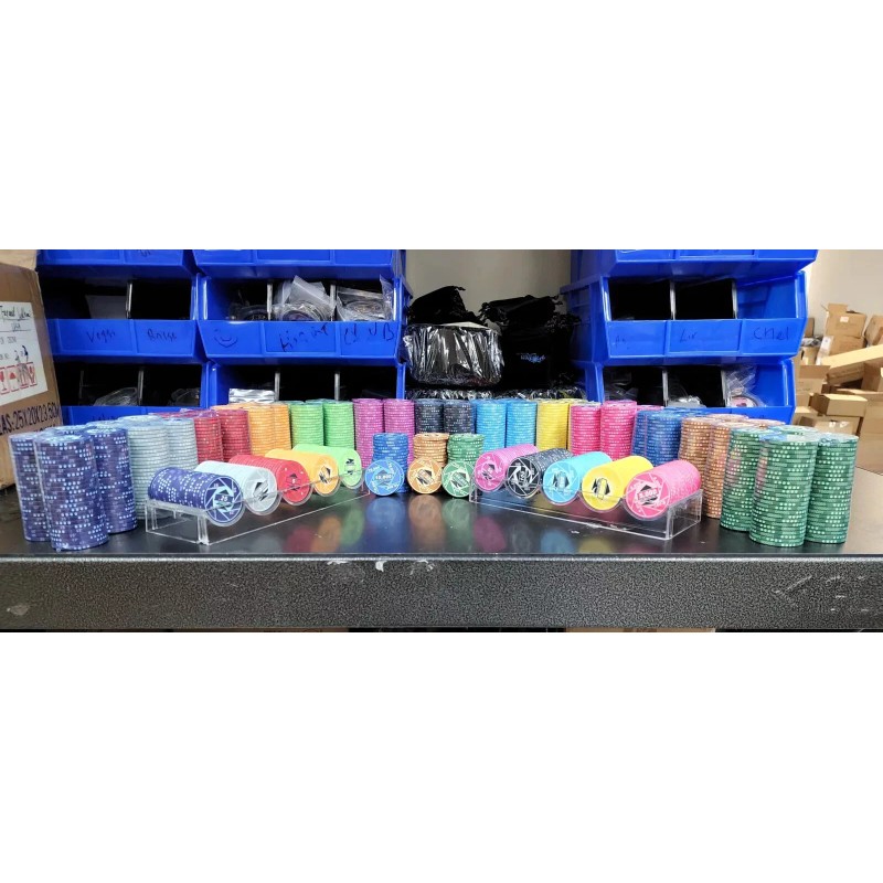 Turbo Ceramic 10 Gram Poker Chips Sample Set Pack All