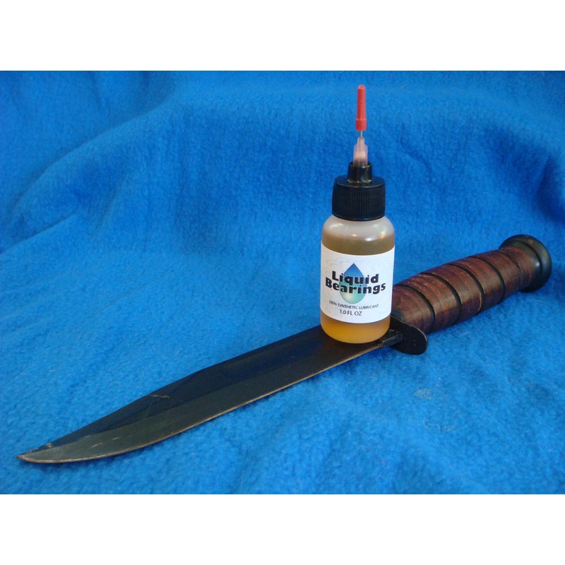 Liquid Bearings, The 100%-synthetic Oil for folding and fixed-blade knives,