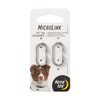 Nite IZE MicroLink Pet Tag Carabiner, Stainless Steel Cat and