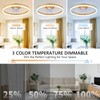 ORITHAM 20" Low Profile Ceiling Fans with Lights and Remote