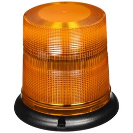 HELLA H27111001 K-LED 50 Fixed Mount Beacon Warning Light, 15 Flashing/Rotating Patterns, Waterproof, 12/24V, Amber