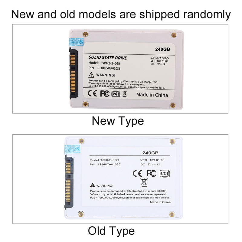 BU KING 2.5in Drive White High Speed Plastic Hard Disk