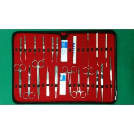 CynaMed USA 36 PC MEDICAL STUDENT DISSECTION KIT SURGICAL INSTRUMENT KIT W/SCALPEL BLADE #15