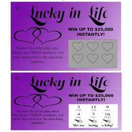 TheGag Baby Announcement Lottery Tickets (10 Pack) Scratch Off Tickets Family Priced for Grandma Grandpa Mom Dad Friends Affordable