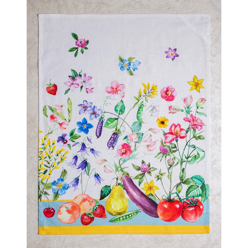 Maison d' Hermine Giverny 100% Cotton Set of 3 Multi-Purpose