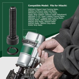 MaxLLTo Replacement 4PK 883-507 Hex Socket HD Bolt M6 x 25 for Superior Parts for Hitachi NR83AA3 NV83A2 NR83A2(S) NR83AA2 NV83A5 NR83A3S NR83A3 NR83AA4 Nailers