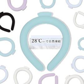 (Supervised by Japan, 70% PCM Increased) Ice Neck Ring, Cooling Ring, Natural Freezing at 28 Degrees, Cool Neck Ring, Refreshing, Heat Prevention, Neck Cooler, Neck Cooler, Cooling, Long Lasting, Ice