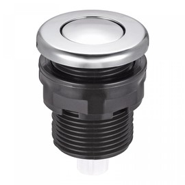 sourcing map Garbage Disposal Air Switch Button 34mm Dia Self Locking for Sink Top Waste Disposer